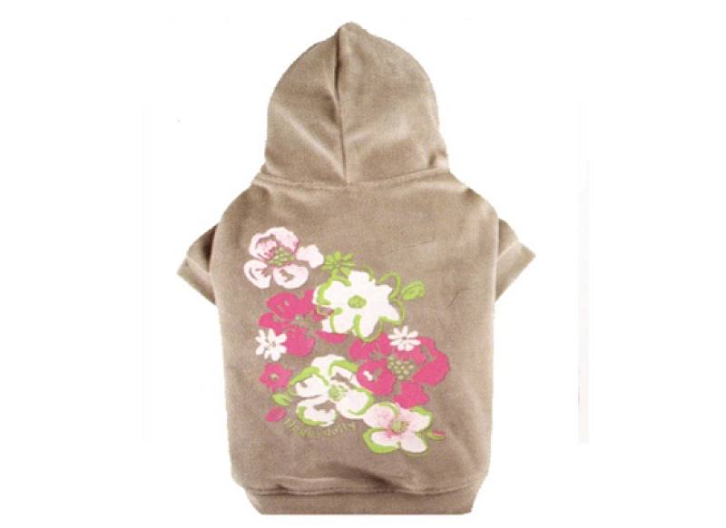 Jumper Flower Grey Hood